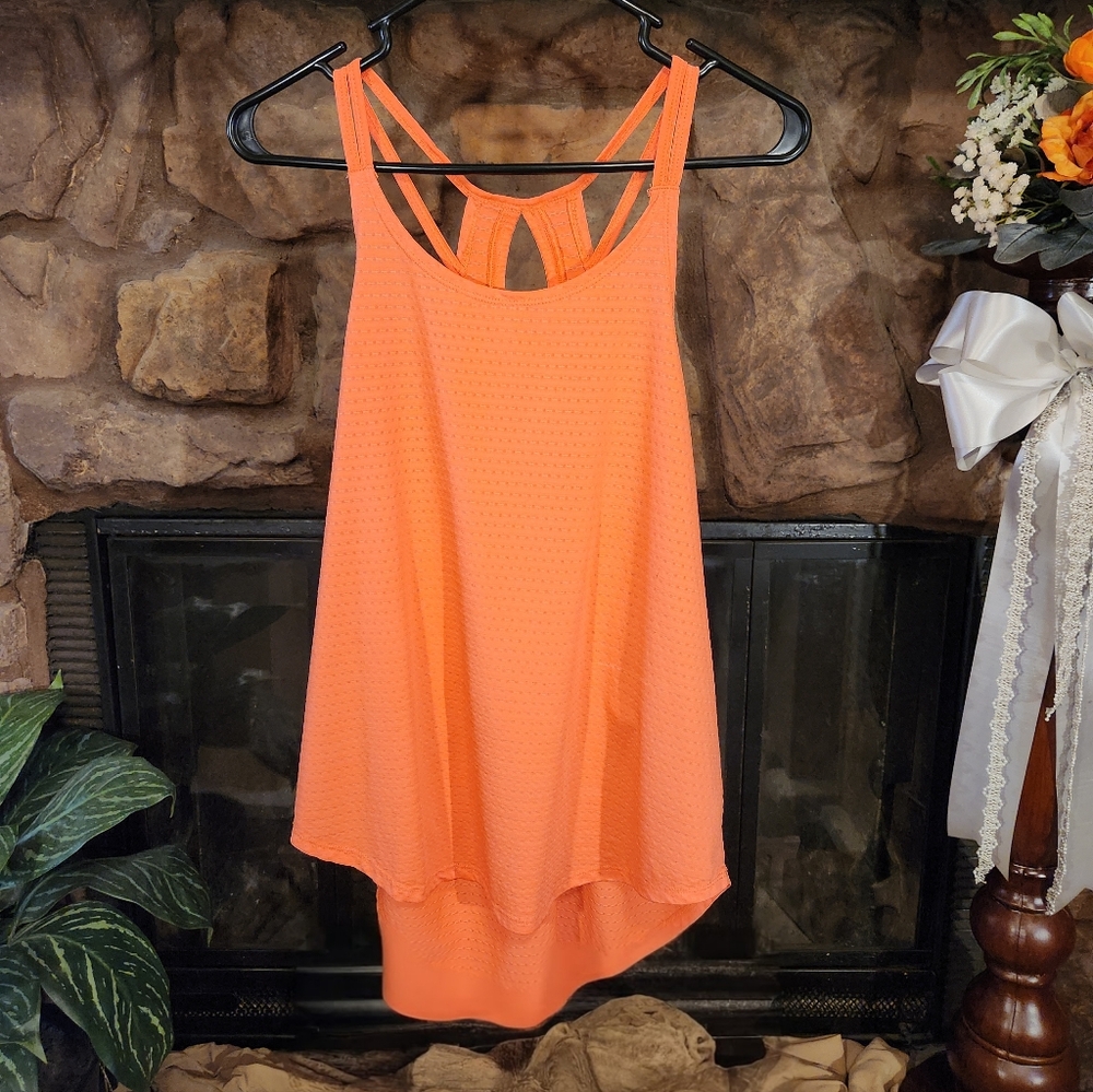 Avia Athletic Razorback Tank Top - Orange - Women's Small